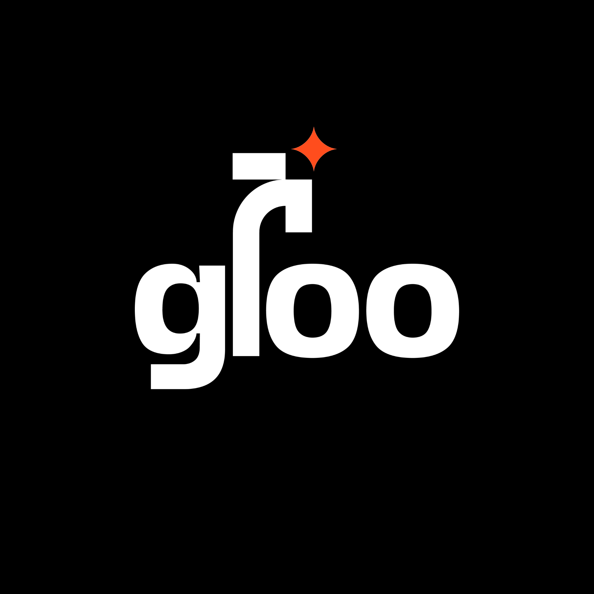 Gloo blog cover, the orange spark over a dark ground