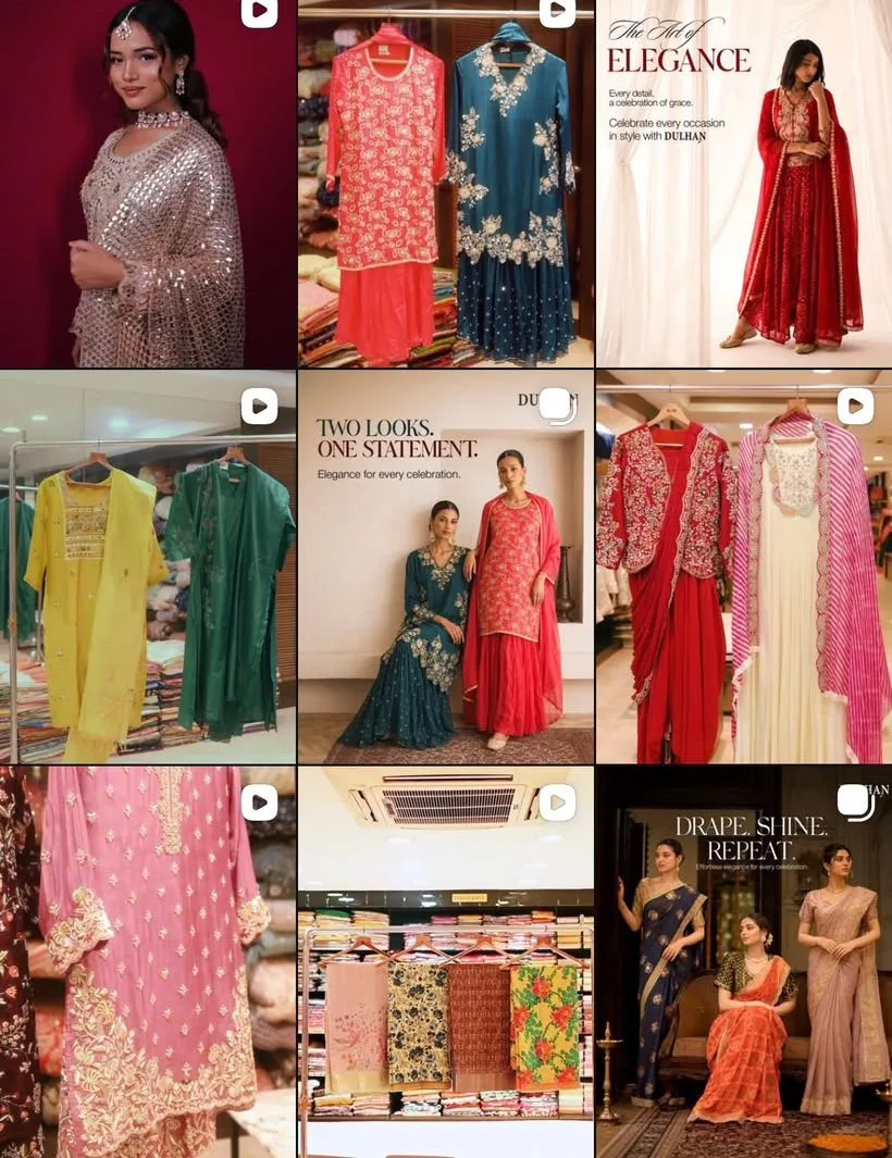 Instagram creative by Gloo for Dulhan Guwahati bridal wear (@dulhan_guwahati)