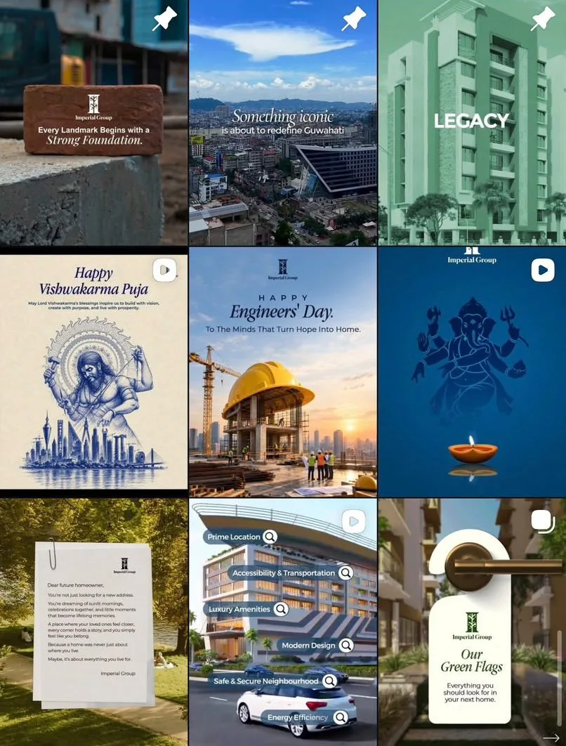Instagram creative by Gloo for Imperial Group real estate (@imperialgroup.assam)