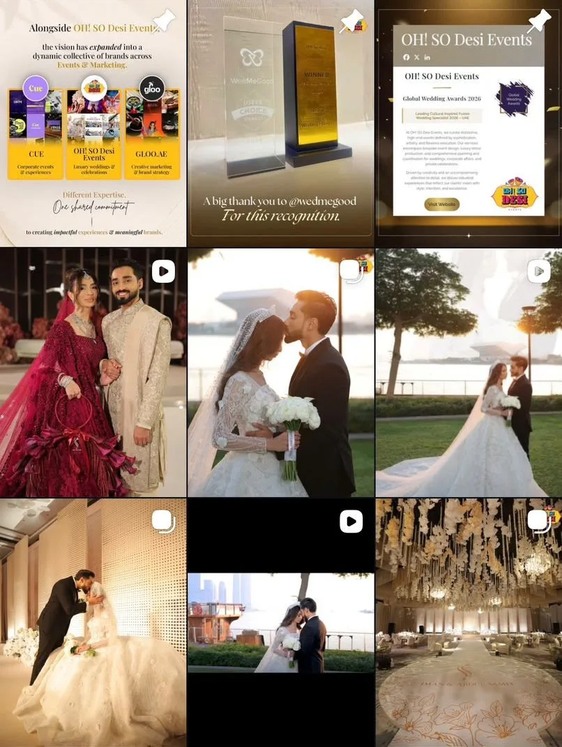 Instagram creative by Gloo for Oh So Desi Events (@ohsodesievents)